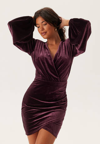 Velvet Wrap Dress