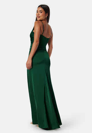 Waterfall Satin Gown