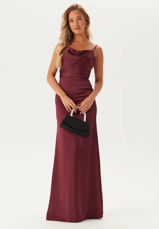 Waterfall Satin Gown