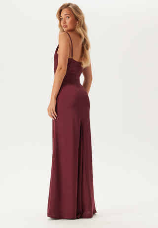 Waterfall Satin Gown