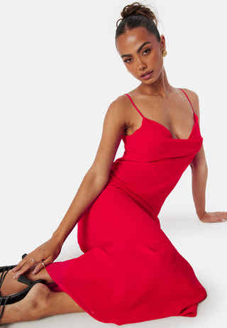 Waterfall Slip Ankle Dress