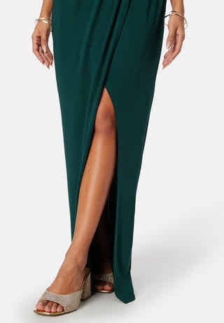 Wrap Slit Maxi Dress