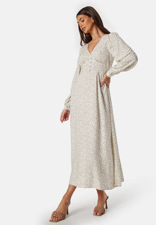 Viscose V-neck Maxi Dress