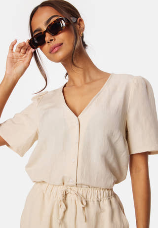 Linen Blend Blouse