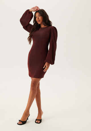 Puff Sleeve Sparkling Dress