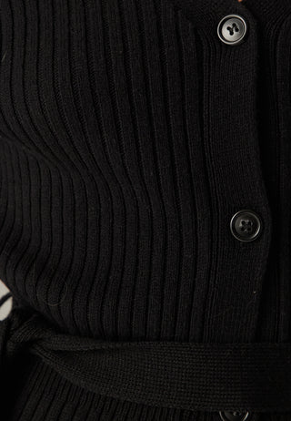 Rib Knitted Cardigan Dress