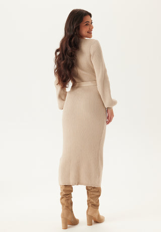 Rib Knitted Cardigan Dress
