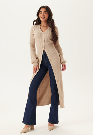 Rib Knitted Cardigan Dress