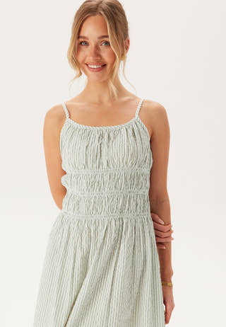 Seersucker Smock Dress