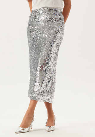 Sequin Midi Skirt