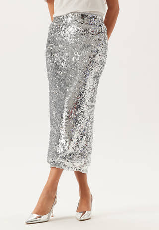 Sequin Midi Skirt