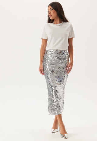 Sequin Midi Skirt
