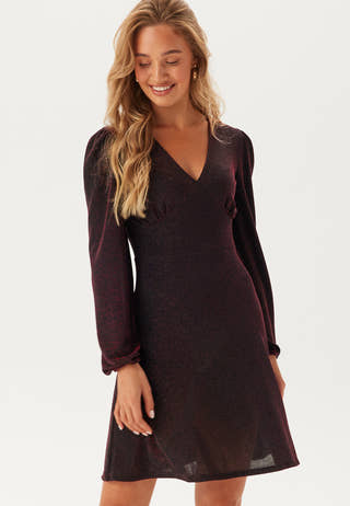 Sparkling Puff Sleeve Dress