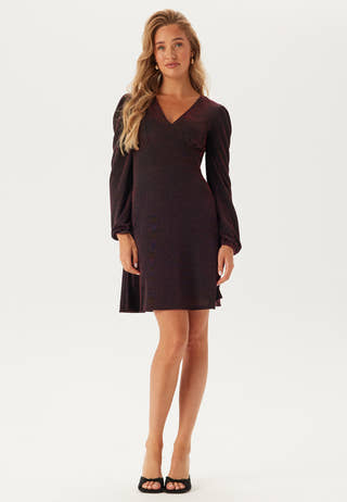 Sparkling Puff Sleeve Dress