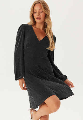 Sparkling Puff Sleeve Dress