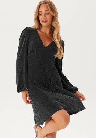 Sparkling Puff Sleeve Dress