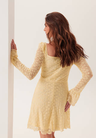 Square Neck Lace Dress