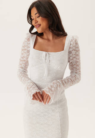Square Neck Lace Dress