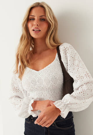 Square Neck Smock Top