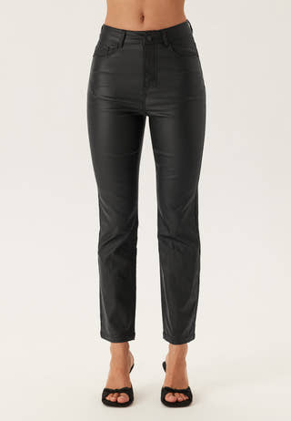 Straight Leg Coated Jeans