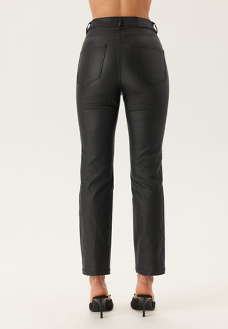 Straight Leg Coated Jeans