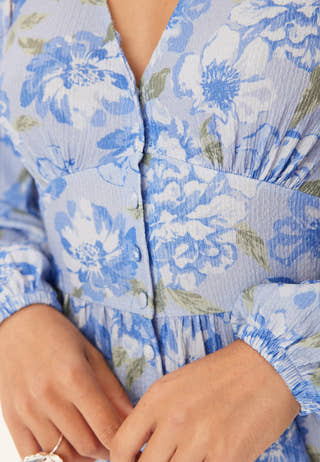 Structure Button Midi Dress