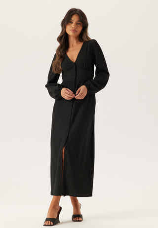 Structure Button Midi Dress