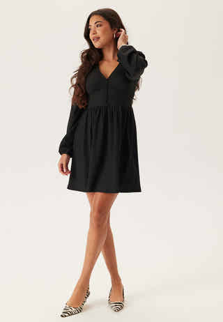 Structure Button Mini Dress