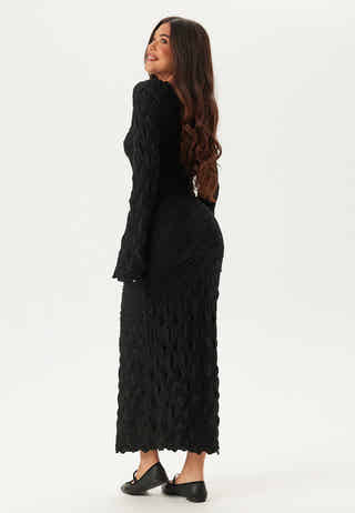 Structure Long Sleeve Midi Dress