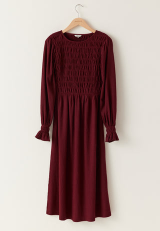 Structure Long Sleeve Midi Dress