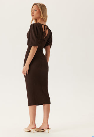 Structure Puff Sleeve Dress