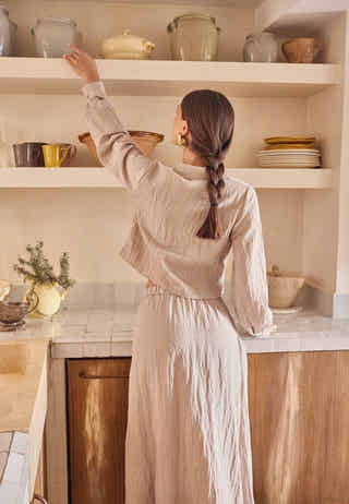 Structured Maxi Skirt