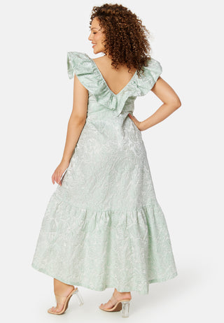 Summer Luxe Flounce Midi Dress