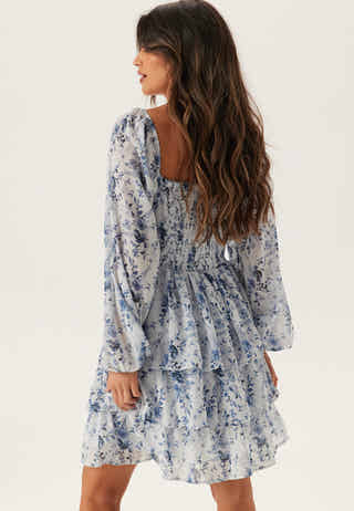 Twist Detail Flounce Dress