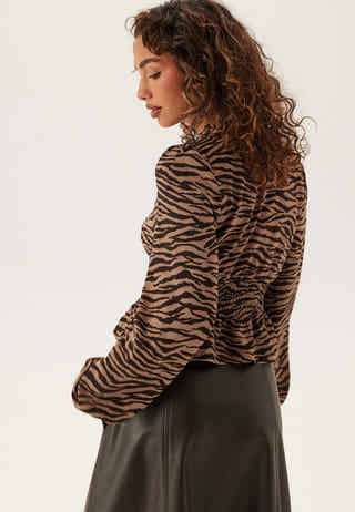 V-neck Button Blouse