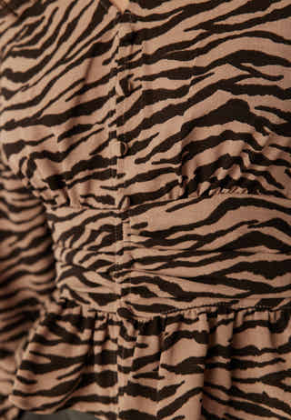 V-neck Button Blouse