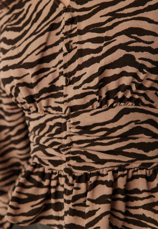 V-neck Button Blouse