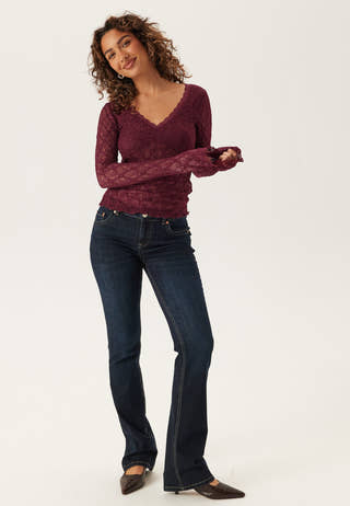 V-Neck Lace Top