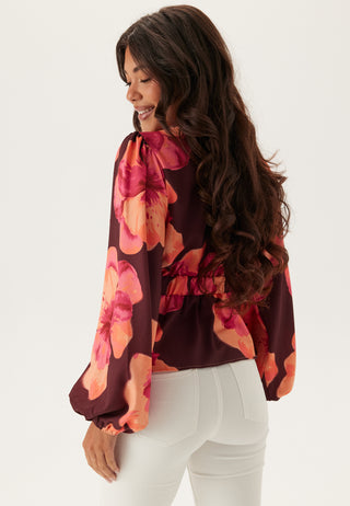 V-neck L/S Blouse