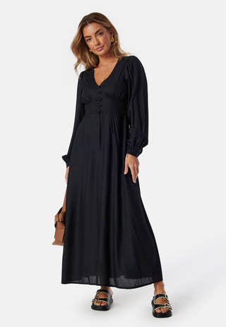 Viscose V-neck Maxi Dress
