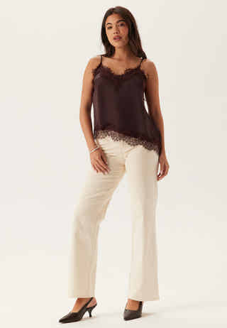 Viscose Satin Lace Singlet