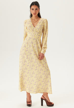 Viscose V-neck Maxi Dress
