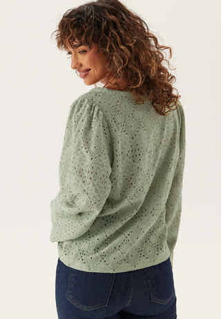 Volume Sleeve Button Blouse