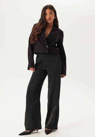 Wide Leg Shimmer Trousers