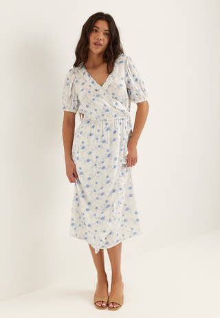 Wrap Frill Dress