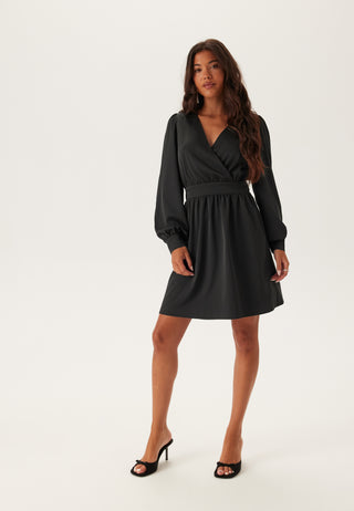 Wrap Satin Dress