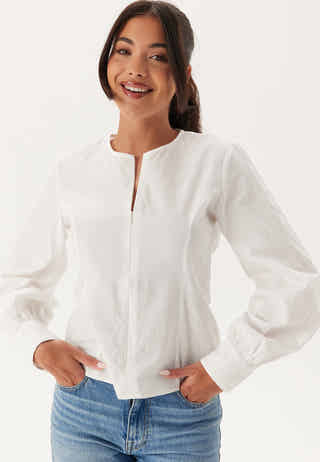 Zip Cotton Blouse