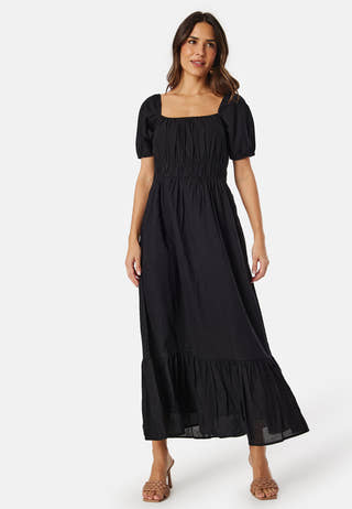 Short Sleeve Cotton Maxi Dress