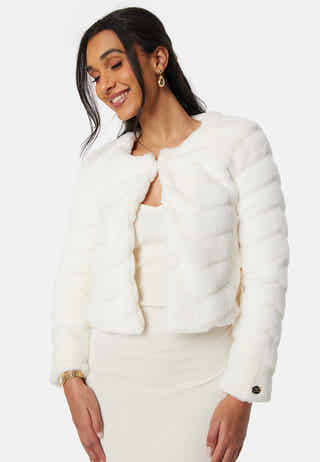 Short Party Faux Fur Jacket