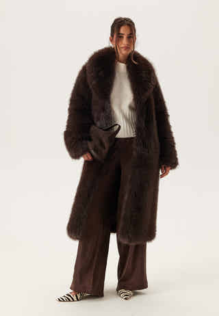 Long Faux Fur Coat